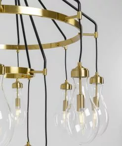 Kare Design Bell Highlight Riippuvalaisin -Huonekalu kauppa lampa wiszaca highlight 12l o97 cm czarno zlota klosze transparentne 7