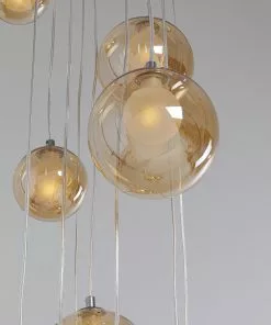 Kare Design Symphony Amber Riippuvalaisin -Huonekalu kauppa lampa wiszaca klosze szklane bursztynowe 12xg9 200 cm 4
