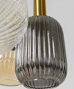Kare Design Lobby Quattro Riippuvalaisin Ø50cm -Huonekalu kauppa lampa wiszaca klosze szklane oprawki zlote o50 cm 3