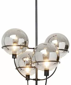 Kare Design Lantern Riippuvalaisin Musta Ø68cm -Huonekalu kauppa lampa wiszaca lantern 4rs 68x120 cm czarna klosze szklane 2