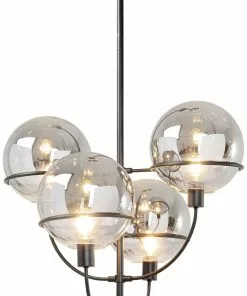 Kare Design Lantern Riippuvalaisin Musta Ø68cm -Huonekalu kauppa lampa wiszaca lantern 4rs 68x120 cm czarna klosze szklane 4