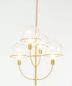 Kare Design Lantern Riippuvalaisin, Messinki Ø68cm -Huonekalu kauppa lampa wiszaca lantern 4rs 68x120 cm zlota klosze szklane 5