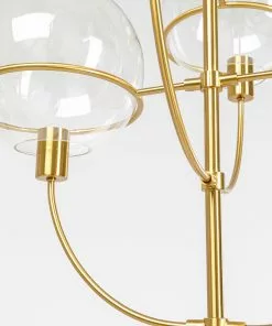 Kare Design Lantern Riippuvalaisin, Messinki Ø68cm -Huonekalu kauppa lampa wiszaca lantern 4rs 68x120 cm zlota klosze szklane 7