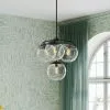 Kare Design Lasmina Riippuvalaisin Ø63cm -Huonekalu kauppa lampa wiszaca lasmina 63x72 cm czarna klosze szklane 10