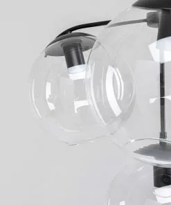 Kare Design Lasmina Riippuvalaisin Ø63cm -Huonekalu kauppa lampa wiszaca lasmina 63x72 cm czarna klosze szklane 6