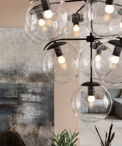 Kare Design Lasmina Bunch Riippuvalaisin Ø91cm -Huonekalu kauppa lampa wiszaca lasmina 91x110 cm czarna klosze szklane 13 scaled