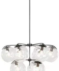 Kare Design Lasmina Bunch Riippuvalaisin Ø91cm -Huonekalu kauppa lampa wiszaca lasmina 91x110 cm czarna klosze szklane 3