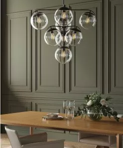 Kare Design Lasmina Bunch Riippuvalaisin Ø91cm -Huonekalu kauppa lampa wiszaca lasmina 91x110 cm czarna klosze szklane 7