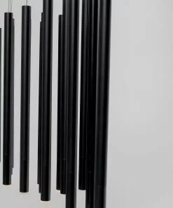 Kare Design Living Vegas Riippuvalaisin, Matta Musta, LED 120cm -Huonekalu kauppa lampa wiszaca led tuby stalowe 120x200 cm czarna 5