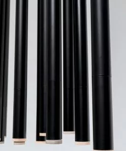 Kare Design Living Vegas Riippuvalaisin, Matta Musta, LED 120cm -Huonekalu kauppa lampa wiszaca led tuby stalowe 120x200 cm czarna 6