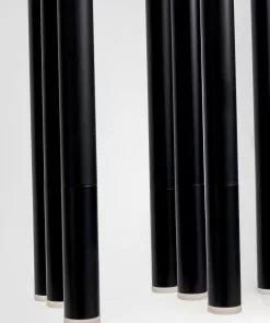 Kare Design Living Vegas Riippuvalaisin, Matta Musta, LED 120cm -Huonekalu kauppa lampa wiszaca led tuby stalowe 120x200 cm czarna 7