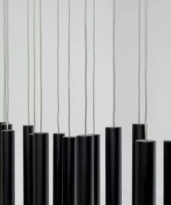 Kare Design Living Vegas Riippuvalaisin, Matta Musta, LED 120cm -Huonekalu kauppa lampa wiszaca led tuby stalowe 120x200 cm czarna 8