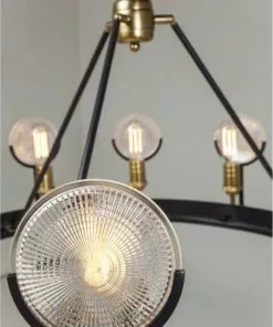 Kare Design Lighthouse Twelve Riippuvalaisin -Huonekalu kauppa lampa wiszaca lighthouse twelve 109x72 cm czarno zlota 4