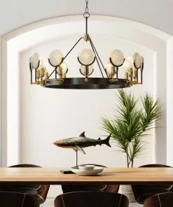 Kare Design Lighthouse Twelve Riippuvalaisin -Huonekalu kauppa lampa wiszaca lighthouse twelve 109x72 cm czarno zlota 7