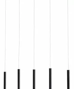 Kare Design Living Vegas Classic Riippuvalaisin, Matta Musta, LED -Huonekalu kauppa lampa wiszaca loft czarna matowa led 100x150 cm tuba 3