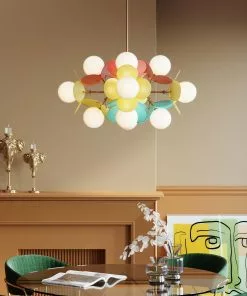 Kare Design Globo Colourful Riippuvalaisin Ø75cm -Huonekalu kauppa lampa wiszaca metalowa z kloszem w ksztalcie kuli kolorowa 75x75 cm 9