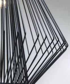 Kare Design Modo Wire Riippuvalaisin, Musta -Huonekalu kauppa lampa wiszaca modo wire 32x43 cm czarna 5