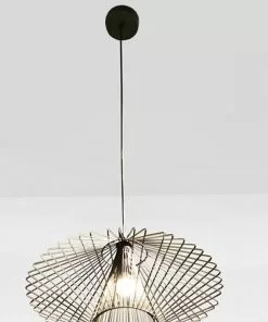 Kare Design Modo Wire Round Riippuvalaisin, Musta -Huonekalu kauppa lampa wiszaca modo wire 44x24 cm czarna 9