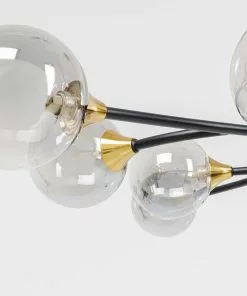 Kare Design Pendel Molecules Riippuvalaisin 12, Musta -Huonekalu kauppa lampa wiszaca molecules 102x70 cm czarno zlota 6