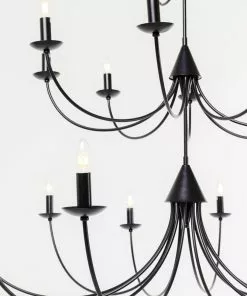 Kare Design Morticia Riippuvalaisin Ø152cm 10 Kare Design Morticia Riippuvalaisin Ø152cm -Huonekalu kauppa lampa wiszaca morticia 152x220 cm czarna 3