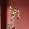 Kare Design Romantic Multi Riippuvalaisin -Huonekalu kauppa lampa wiszaca romantic multi o45x106 cm kolorowa klosze szklane 7
