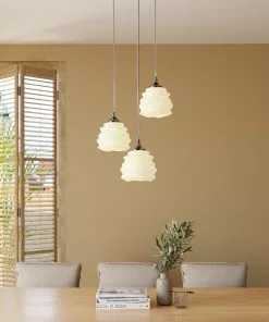 Kare Design Ruffle Riippuvalaisin, Valkoinen Ø 37cm -Huonekalu kauppa lampa wiszaca ruffle 37x120 cm biala 11