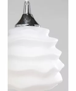 Kare Design Ruffle Riippuvalaisin, Valkoinen Ø 37cm -Huonekalu kauppa lampa wiszaca ruffle 37x120 cm biala 4
