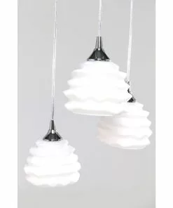 Kare Design Ruffle Riippuvalaisin, Valkoinen Ø 37cm -Huonekalu kauppa lampa wiszaca ruffle 37x120 cm biala 5