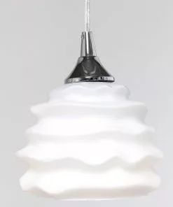 Kare Design Ruffle Dining Riippuvalaisin, Valkoinen -Huonekalu kauppa lampa wiszaca ruffle 69x150 cm biala 5