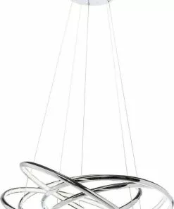 Kare Design Saturn LED Riippuvalaisin, Kromi, Iso -Huonekalu kauppa lampa wiszaca saturn led 75x120 cm srebrna 1