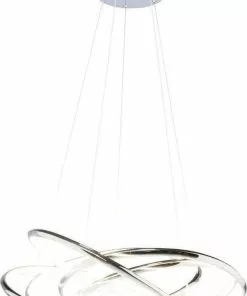 Kare Design Saturn LED Riippuvalaisin, Kromi, Iso -Huonekalu kauppa lampa wiszaca saturn led 75x120 cm srebrna 2