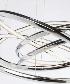 Kare Design Saturn LED Riippuvalaisin, Kromi, Iso -Huonekalu kauppa lampa wiszaca saturn led 75x120 cm srebrna 4