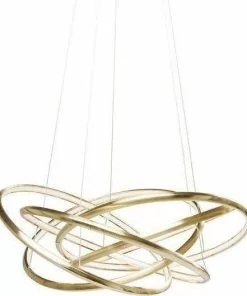 Kare Design Saturn LED Gold Big Riippuvalaisin, Kulta -Huonekalu kauppa lampa wiszaca saturn led 75x120 cm zlota 2