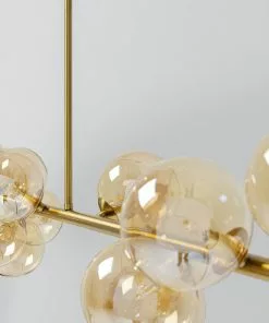 Kare Design Scala Balls Riippuvalaisin Messinki 155cm -Huonekalu kauppa lampa wiszaca scala balls 150x140 cm zlota 5