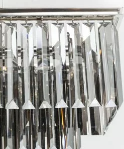 Kare Design Smoky Lounge Rectangular Riippuvalaisin -Huonekalu kauppa lampa wiszaca smoky lounge 100x40 cm srebrna 7