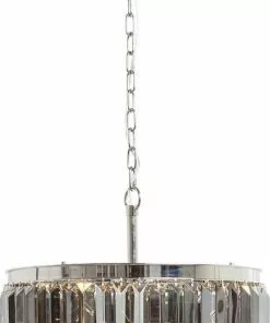 Kare Design Smoky Lounge Round Riippuvalaisin -Huonekalu kauppa lampa wiszaca smoky lounge round 54x42 cm srebrna 2