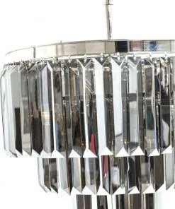 Kare Design Smoky Lounge Round Riippuvalaisin -Huonekalu kauppa lampa wiszaca smoky lounge round 54x42 cm srebrna 3