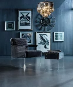 Kare Design Smoky Lounge Round Riippuvalaisin -Huonekalu kauppa lampa wiszaca smoky lounge round 54x42 cm srebrna 6