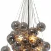 Kare Design Snowballs Kromi Riippuvalaisin Ø50cm -Huonekalu kauppa lampa wiszaca snowballs o50x117 cm klosze przydymione 2
