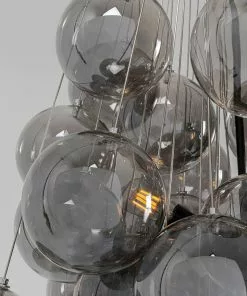 Kare Design Snowballs Kromi Riippuvalaisin Ø50cm -Huonekalu kauppa lampa wiszaca snowballs o50x117 cm klosze przydymione 4