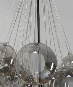 Kare Design Snowballs Kromi Riippuvalaisin Ø50cm -Huonekalu kauppa lampa wiszaca snowballs o50x117 cm klosze przydymione 5