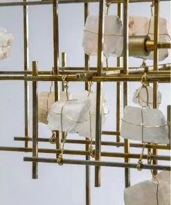 Kare Design Stone Mobile Riippuvalaisin 12 Kare Design Stone Mobile Riippuvalaisin -Huonekalu kauppa lampa wiszaca stone mobile 100x61 cm zlota 3