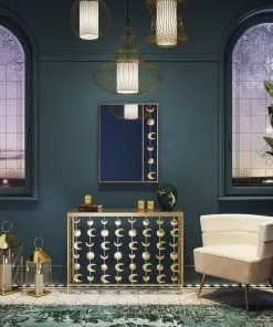 Kare Design Swing Iron Tre Riippuvalaisin, Kulta -Huonekalu kauppa lampa wiszaca swing iron tre 77x119 cm zlota 12