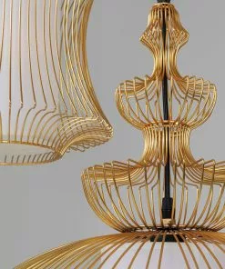 Kare Design Swing Iron Tre Riippuvalaisin, Kulta -Huonekalu kauppa lampa wiszaca swing iron tre 77x119 cm zlota 8