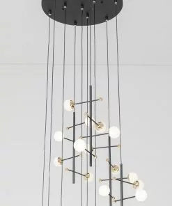 Kare Design Trapez Riippuvalaisin 280cm -Huonekalu kauppa lampa wiszaca trapez 280 cm czarna 3