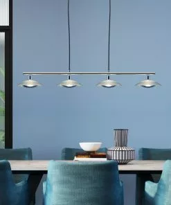 Kare Design Ufo Dining Quattro Riippuvalaisin -Huonekalu kauppa lampa wiszaca ufo dining quattro 112x150 cm srebrna 10