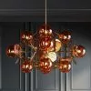 Kare Design Globo Amber Riippuvalaisin79cm -Huonekalu kauppa lampa wiszaca z tworzywa sztucznego bursztynowa 79 x 75 cm 11
