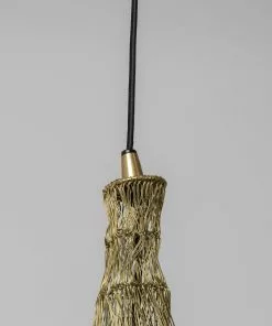 Kare Design Cocoon Pöytävalaisin Gold Ø51cm -Huonekalu kauppa lampa wiszaca zlota plecionka stalowa o51x69 cm 5