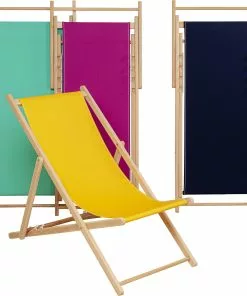 Kare Design Easy Summer Kansituoli, Aurinkotuoli,keltainen -Huonekalu kauppa lezak bright summer 56x96 cm zolty 5