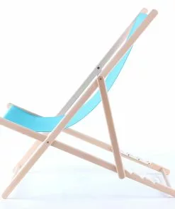 Kare Design Easy Summer Kansituoli, Aurinkotuoli, Turkoosi -Huonekalu kauppa lezak ogrodowy rozkladany sky summer 56x96 niebieski 3